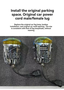 Modified and Upgraded Golden Eye Light Emitting Diode <strong>LED</strong> Fog Light with Lens Suitable for Equation Leopard <strong>5</strong> Accessories - Product Image 3