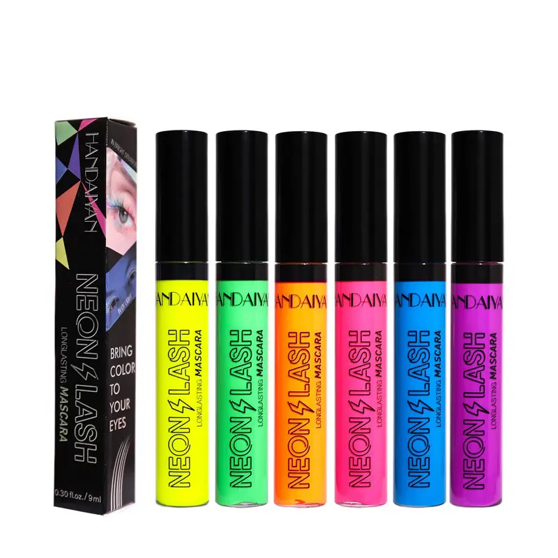 OEM halloween adultos creative lash last Volumizing allungamento booster Curling Natural neon fluorescente mascara