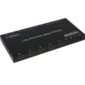 Conmutador HDMI de 18Gbps, 4x1, compatible con ARC Audio Breakout para sistema de cine en casa