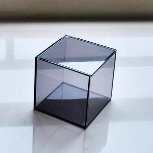 Factory-direct Sale of Color Acrylic Desktop <strong>Storage</strong> Boxes Card <strong>Storage</strong> Box Flip-top <strong>Cube</strong> <strong>Storage</strong> Box - Product Image 1