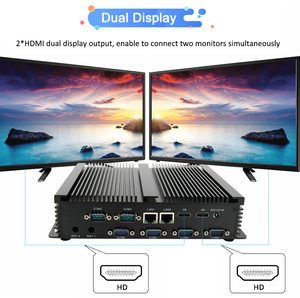 2Intel Gigabit RJ45 LAN Ce-Leron 2955U Mini PC 6 rs232 COM 2HD Fanless Computer Desktop 8USB silenzioso industriale piccolo PC - Product Image 5