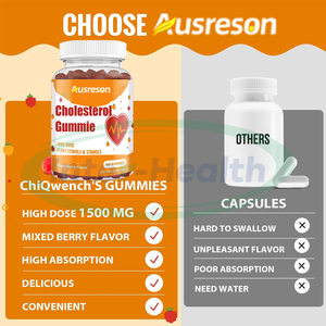 Ausreson <span class=keywords><strong>cholesterol</strong></span> hỗ trợ Gummies chế độ ăn uống bổ sung hỗn hợp Berry hương vị <span class=keywords><strong>cholesterol</strong></span> phức tạp Gummies - Product Image 3