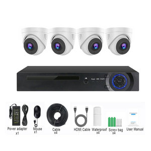 4CH H.265视频压缩POE NVR 4通道5MP高清，带红外切割夜视P2P网络POE知识产权摄像机套件 - Product Image 6