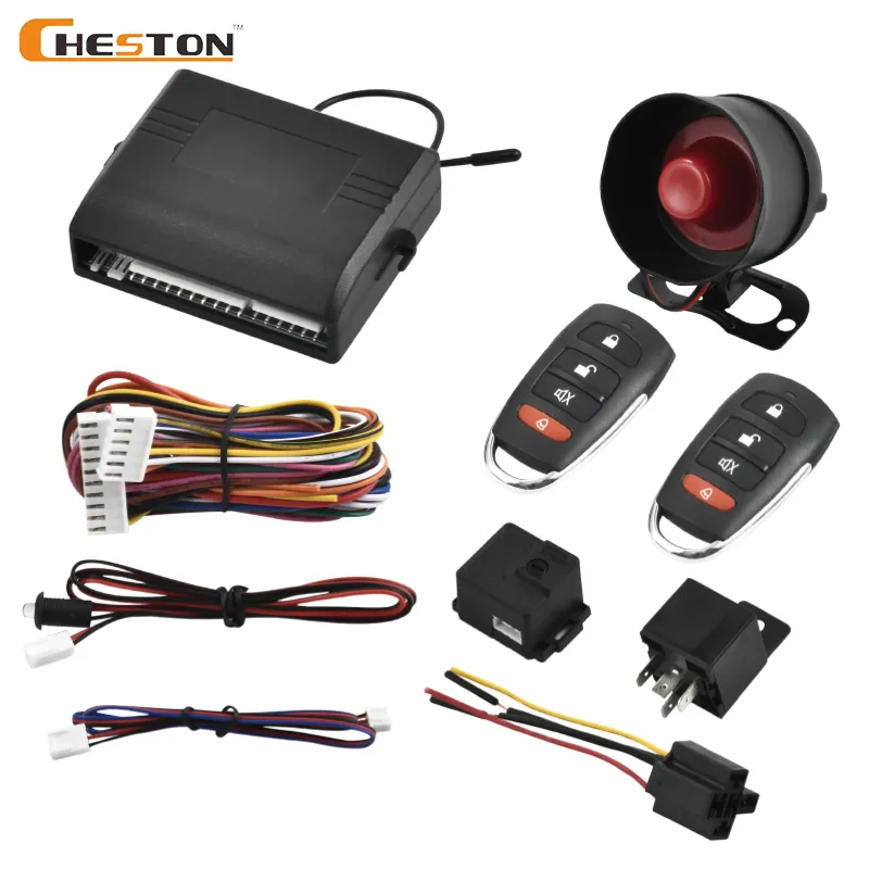 Car Security Alarm System 12V Universal 6 Tones Auto Guard Car Alarm For Multiple Market