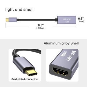 Adaptador 4K 60Hz tipo USB C a HDMI Convertidor de cable USB C a HDMI a 2 K - Product Image 5