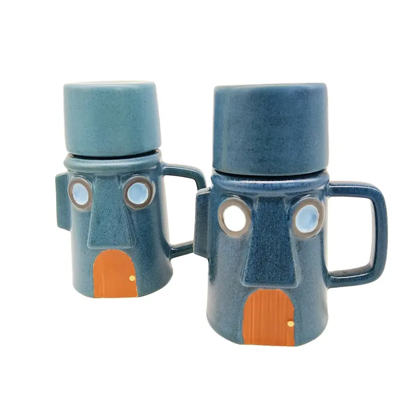 Hochwertige Keramikbecher Tassen Keramik-Wasserbecher niedlich Karikatur 3D-Oktopus-Schloss Keramik-Kaffeebecher mit beliebtem Preis