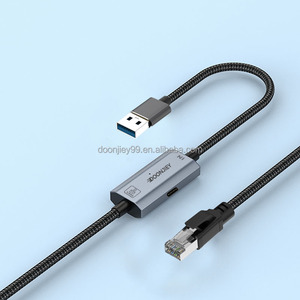 Doonjiey tipo C USB a RJ45 ad alta velocità Ethernet 1000M/2.5G cavo Hub Switch adattatore per computer portatile e rete di lavoro cavo di lavoro - Product Image 6