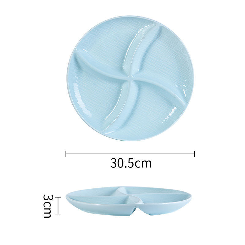 Assiette de 12 pouces (bleue)