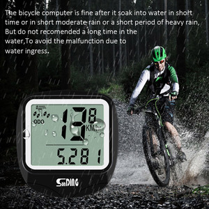 Wired Bicycle Speedometer and Odometer Waterproof <strong>Cycle</strong> Bike <strong>Computer</strong> with LCD Display Digital Stopwatch - Product Image 6