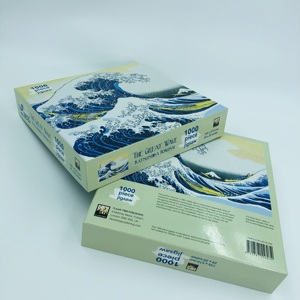 Chi phí thấp tái sản xuất 100 Mảnh Trò chơi câu đố hai mảnh hộp - Product Image 4