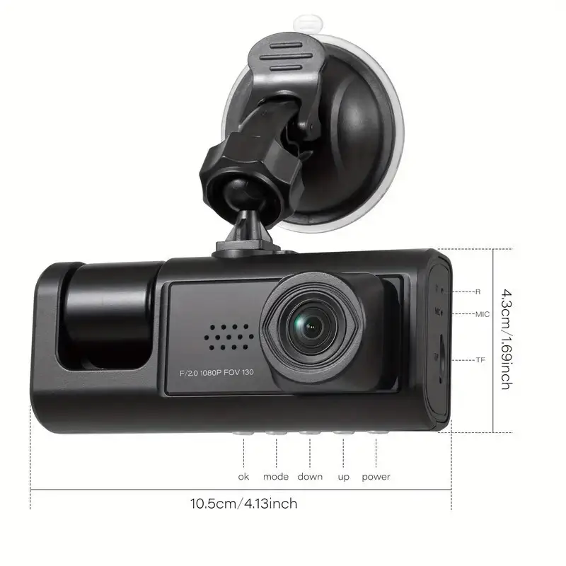 Nuovo 3 canali WiFi Dash Cam per il flusso di auto scatola nera 1080P videoregistratore telecamera posteriore per veicolo auto Dvr accessori per auto