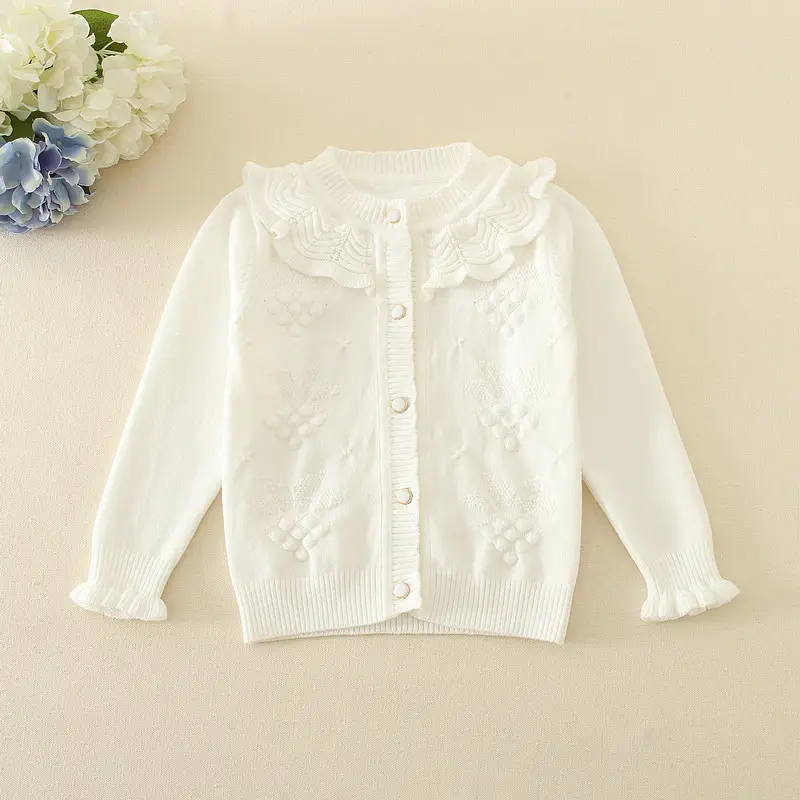 baby latest best sell sweater designs for girls fashion cloths wool handmade sweater design for girl