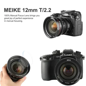 Meike MK 12MM T2.2オリンパスパナソニックルミックス用マイクロフォーサーズ (MFT、M4/3) マウント用大口径手動フォーカスシネレンズ - Product Image 4