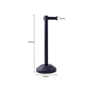 Giá rẻ Nhựa đám đông kiểm soát hàng rào nước đầy có thể thu vào vành đai nhựa stanchion cực an toàn có thể thu vào cô lập vành đai - Product Image 2