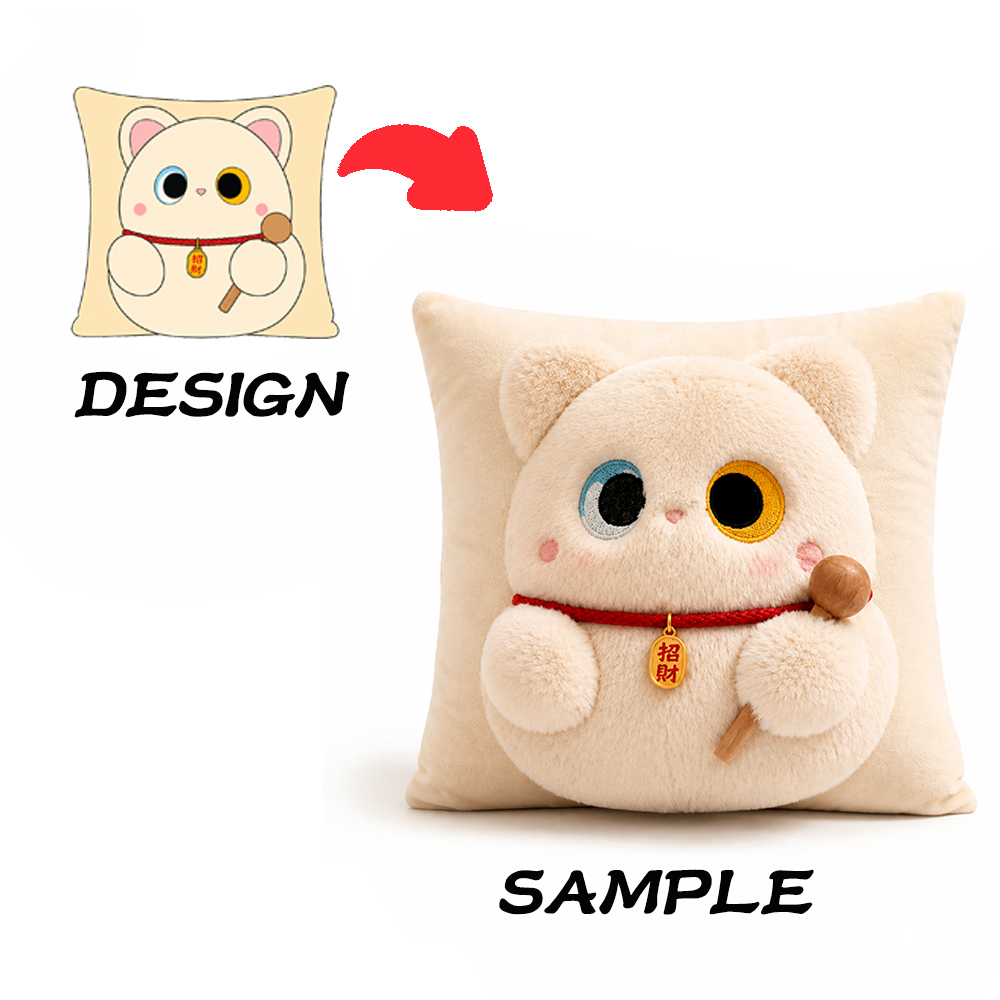 Almohada de peluche personalizada