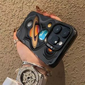 人気スタイルユニバーサルIMDプラネットデザインPCフォンケースIPhone 16 Pro 15 Pro Max 12 13 11 Xr耐震クリエイティブフォンカバー - Product Image 3