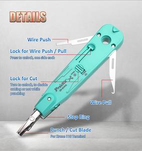Pro'sKit CP-3141A Krone Impact 110 <strong>Network</strong> Cable Insertion Terminal Board Crimping Device With Safety Lock Telephone Wire Cutter - Product Image 2