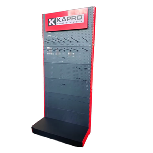Fábrica Preço Aço Metal Perfurado Painel Traseiro Pegboard Ferramenta Display Stand Rack Prateleiras