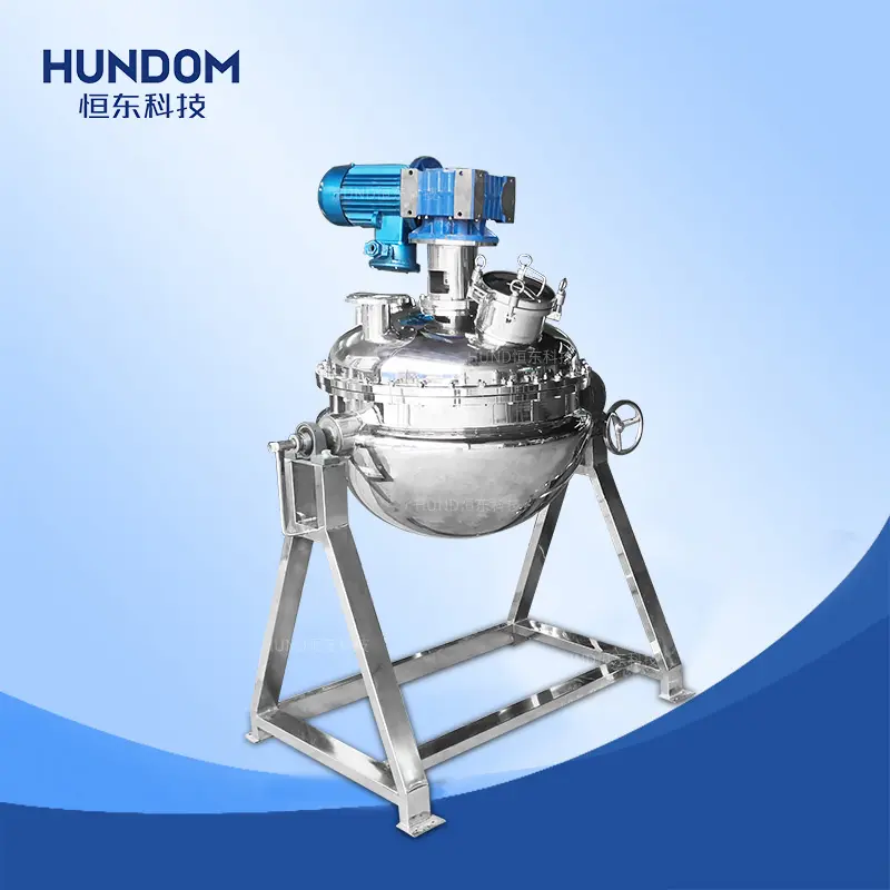 Explosion Proof Pressure jacketed kettle Licorice Candy Boiling Tank Cane Sugar Making Machine Syrup Stir Fry Cooker