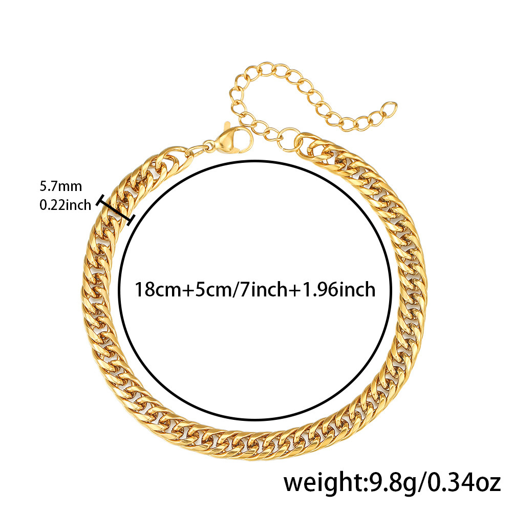 P0031-1 Bracelet (1.2 Double Buckle Rounded Edge)