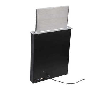 Elektrisch motorisierter Computer monitor Heben Sie den versteckten Schreibtisch monitor mit Video funktion für Konferenzen und Besprechungen an