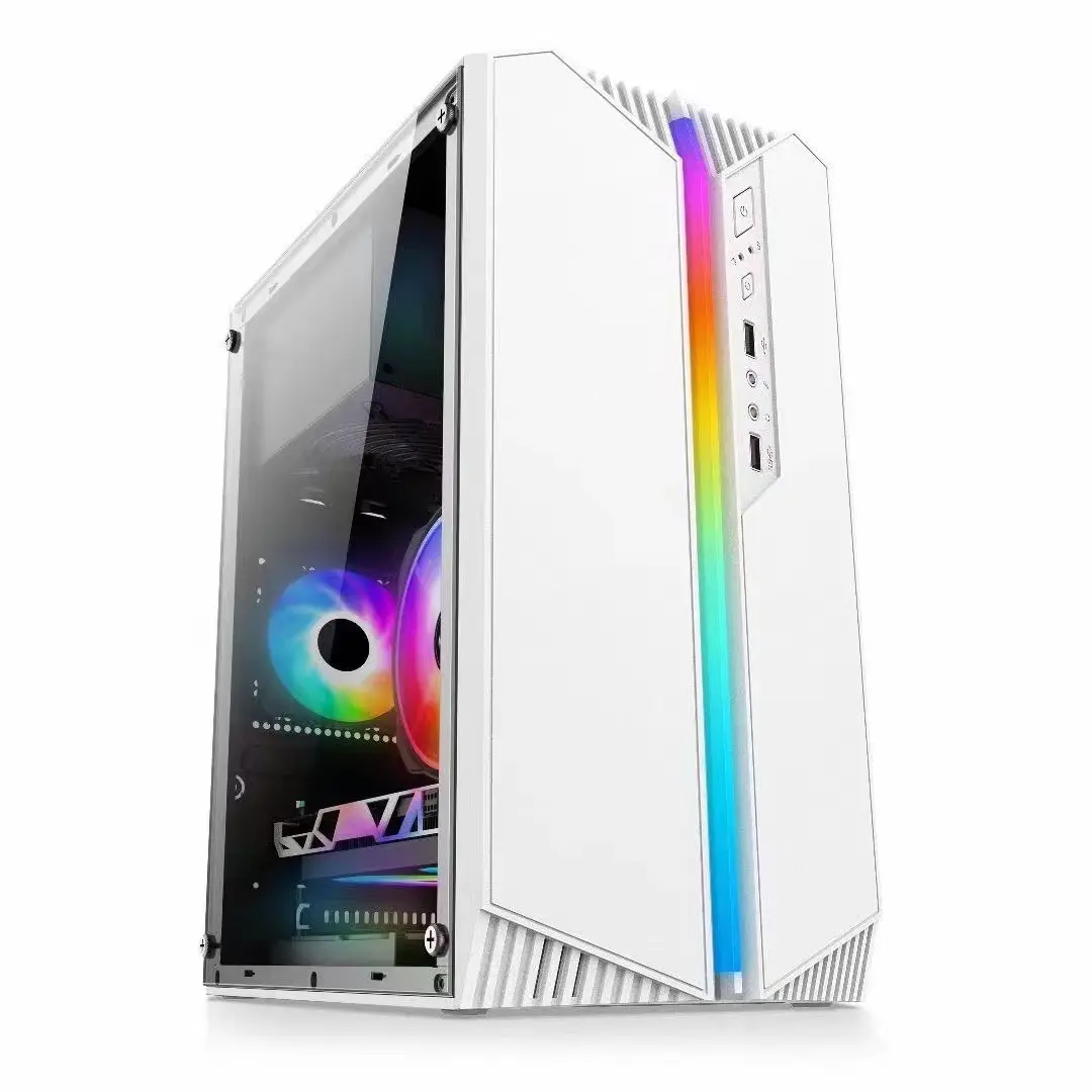 Vente chaude chasis pc bureau micro atx étui ordinateur bureau mini itx étui pour bureau bureau