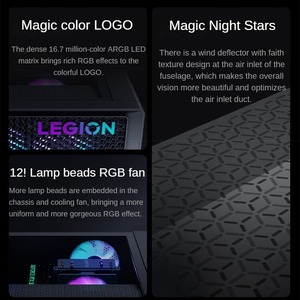 2025 Lenovo Legion Gaming Desktop Blade 7000K Ultra 7-265KF 32GB 1TB GeForce RTX5070 550W Fuente de alimentación Computadora de escritorio Pc case - Product Image 4