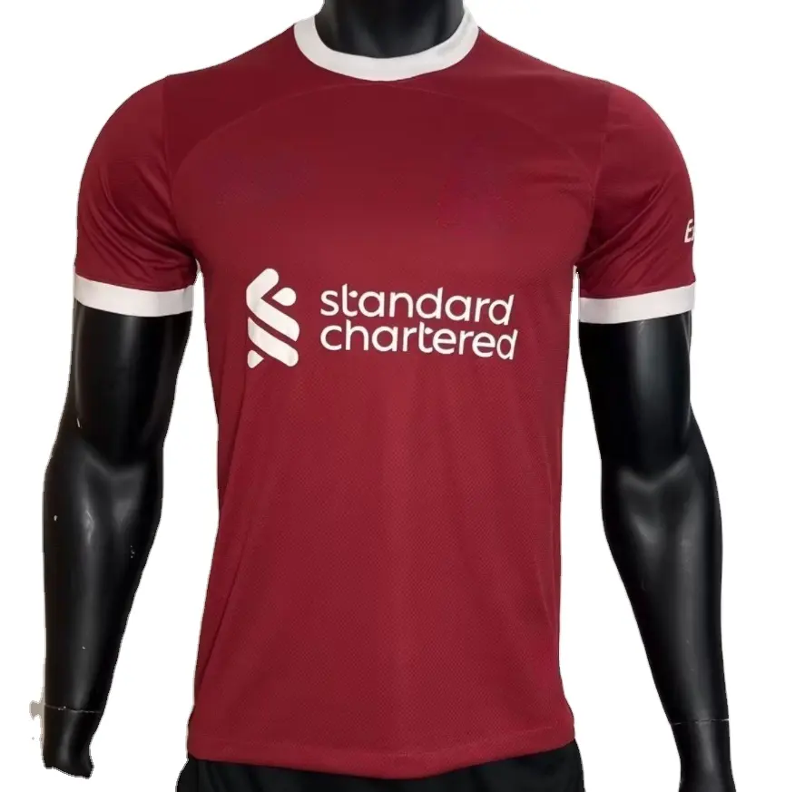 Kaus pembuat sepak bola kustom kaus latihan pemain sepak bola kaus desain pabrikan Tiongkok Jersey sepak bola Anda sendiri