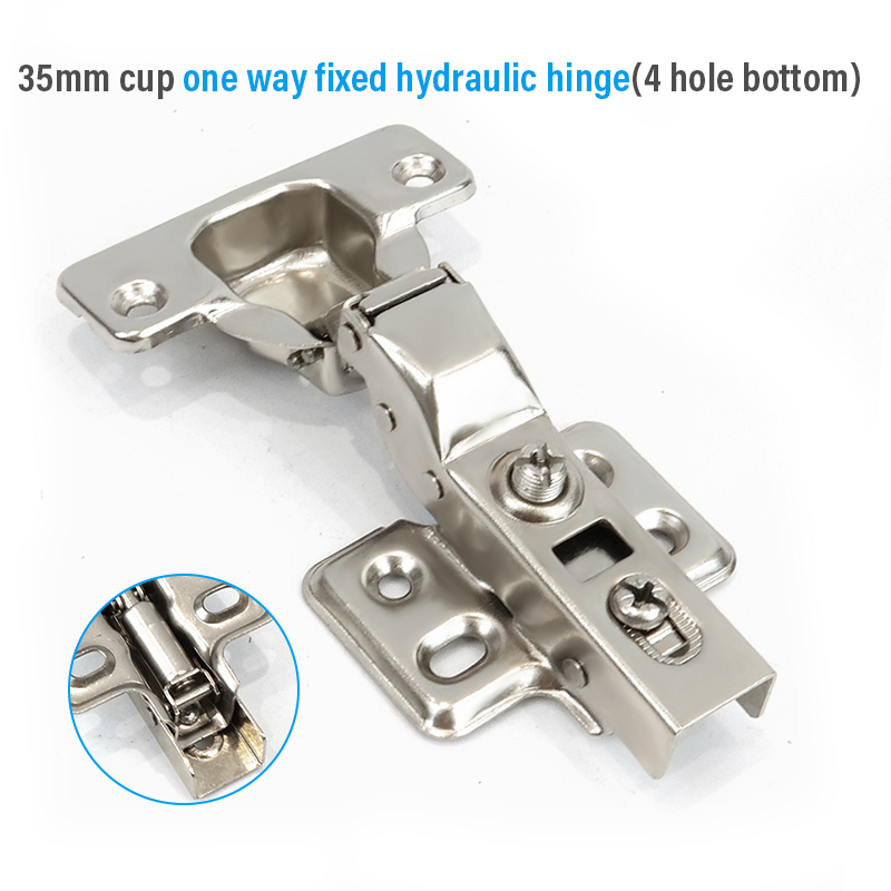 35mm cup one way fixed hydraulic hinge(4 hole bottom)