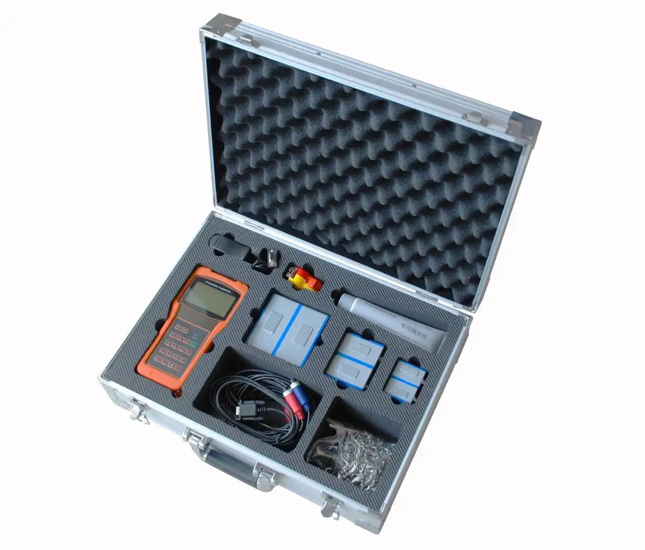 Handheld Ultrasonic Flow Meter Portable Flowmeter with Clamp on Sensor for Water