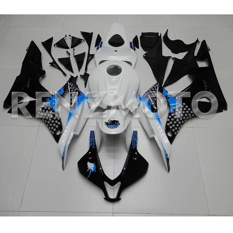White Black blue Fairing For Honda CBR600RR F5 2007 2008 Abs Injection Bodywork Kit