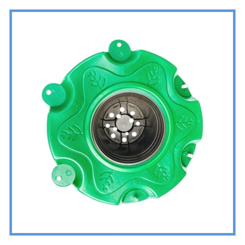 Green . Round, two-color basin