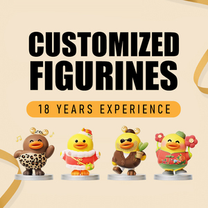Customized ABS Handicrafts OEM Factory Produces Cartoon Flight Attendant Model Toys <strong>Figurines</strong> 13cm Size New Q Version Gift - Product Image 1