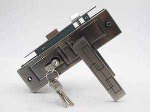 עיצוב חדש ברזל צלחת מכירות ישיר נגד גניבה דלת דלת מנעול פנים דלת חדר שינה ידית נעילת locset עם מפתחות ברזל - Product Image 4