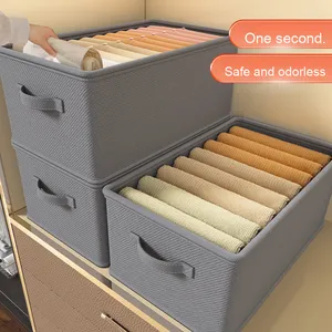 Multifunctional Dormitory Organizer Pure Gray PP <strong>Toy</strong> Clothes Storage Bin with No Compartment Storage <strong>Box</strong> for Pants and Clothes - Product Image 4