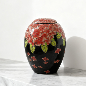 Qianrui Vẽ Tay Đầy Màu Hoa Tú Cầu Nghệ Thuật Gốm Vảo-Bền Hoa Kỷ Niệm Trang Trí Nghệ Thuật Mảnh - Product Image 4