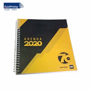 Customizable A5 Spiral Journal Diary PU Leather Planner <strong>with</strong> Ring Binder Fabric Cover and Printed <strong>Notebook</strong> As Per Demand - Product Image 4