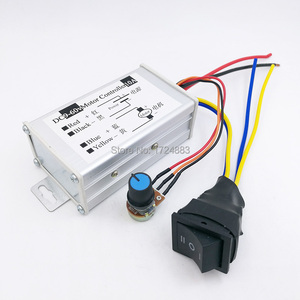 + 10a 9-60V DC Controlador de velocidad del motor 9-60V Reversible Pwm Control adelante/atrás - Product Image 1