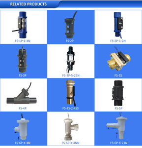 İki telli G1/2 "FS-2P-X-4N" inç sıvı akış sensörü anahtarı ile 3/4/6N plastik manyetik su akış anahtarı - Product Image 6