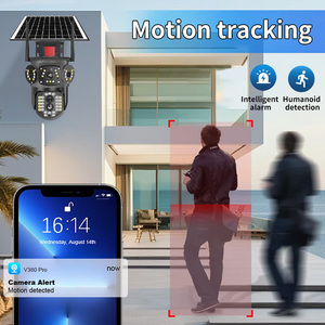 WERYSAFE-Cámara de vigilancia móvil para exteriores V380, cámara inteligente con control remoto, reflector de seguridad, sensor Cctv Ip Solar Ptz 4G - Product Image 5
