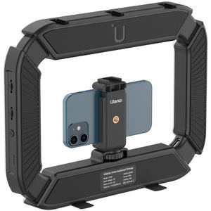 Ulanzi U200 U-200 Smartphone Video Rig LED Video işığı 2 in 1 halka ışık soğuk ayakkabı için mikrofon Tiktok Youtube canlı Rig işık - Product Image 5