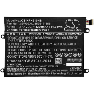 Cameron çin 4200mA yedek pil şarj edilebilir için 10-P018WM dizüstü x2 serisi not defteri dizüstü X2 10-P010CA - Product Image 3
