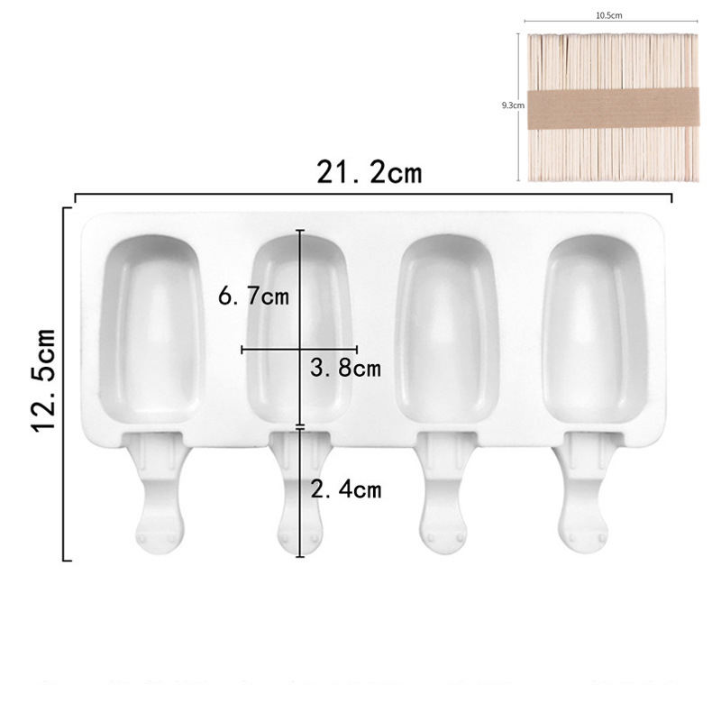 Small 4-piece oval set (without lid, with 50 rods)
