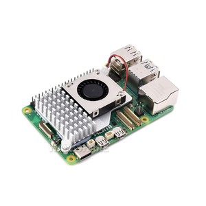 Enfriador activo oficial Raspberry Pi para Raspberry Pi 5, ventilador con control de temperatura, disipador térmico de aluminio, con cinta térmica