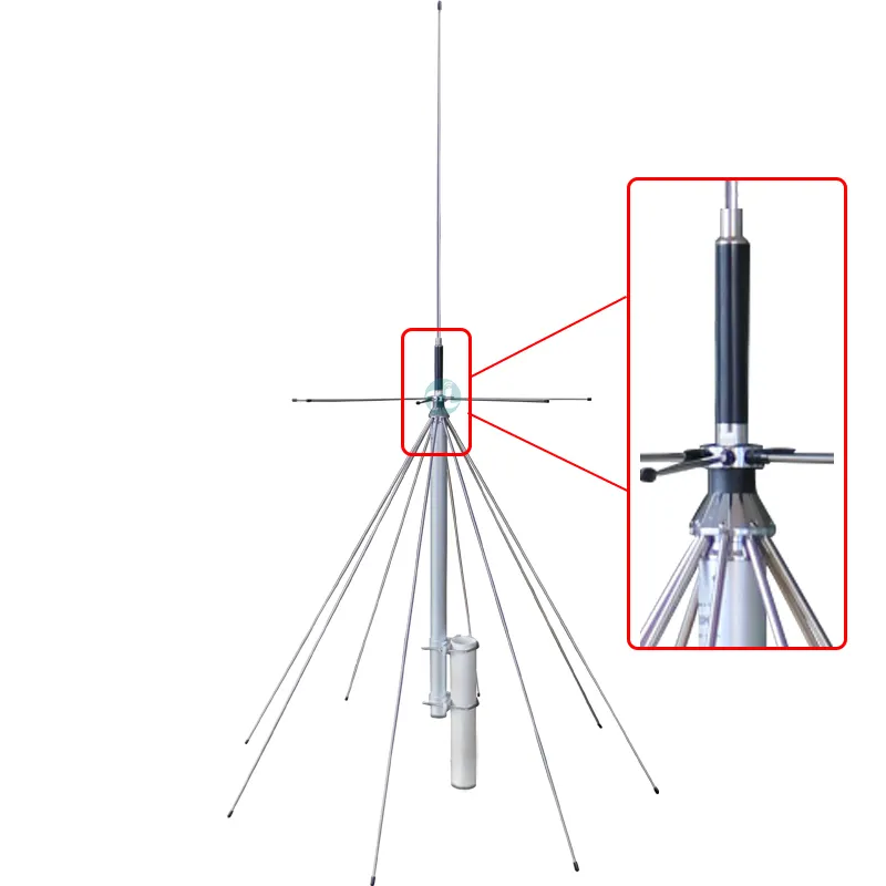 Colheita antena sem fio diamantes antena D3000, 25-3000mhz Scanning antena discone, hf antena da estação base