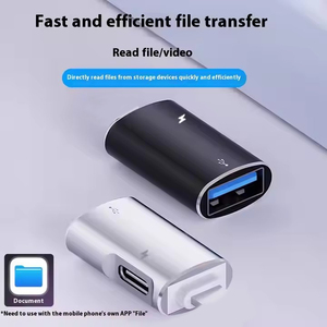 工厂OTG适配器USB 3.0 type-c至8针传输充电适配器适用于iPhone 14 13 12 11 iPad - Product Image 3
