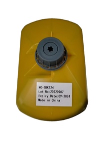 Impresora de inyección de tinta alternativa CIJ, MC-2BK124 de maquillaje de tinta a base de solvente Domino con Chip, etiqueta RFID, Cartucho de fábrica de 1200ML, venta al por mayor