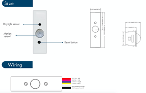 Tiosl Smart App Control 0-10V Atenuación Ocupación Sensor de movimiento Pir con sistema inteligente - Product Image 2