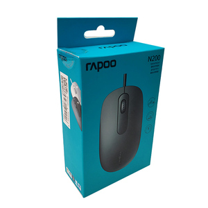 Geeignet für Rapoo N200 USB Wired Optical Mouse Komfortable 3D-LED Original Design Lager für den Büro einsatz - Product Image 6