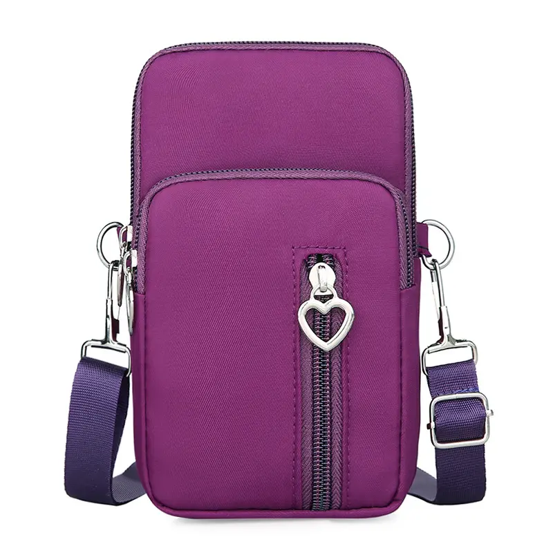 Женская мини-сумка через плечо с карманом для мобильного телефона, водонепроницаемая сумка через плечо для бега